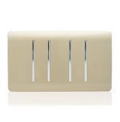 C&G SWITCH DIAMOND GOLD - 4 GANG 2WAY
