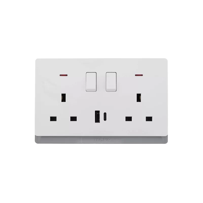 SOCKET C&G - DOUBLE WHITE