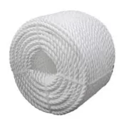WHITE TWISTED ROPES 12MM X 12MTRS